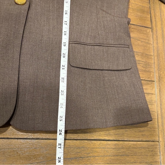 Calvin Klein Dark Brown Women's Blazer 100% Polyester lining NWOT Size 14 - Picture 9 of 10